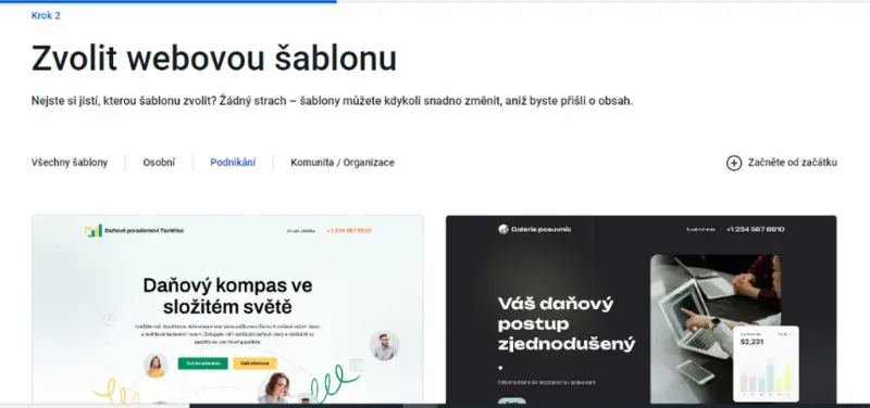 Šablona webu, tvorba webu, web zdarma